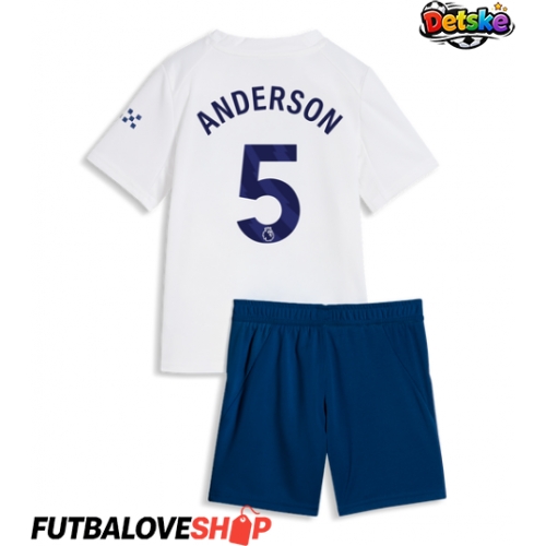Dres Manchester City Elliot Anderson #5 Tretina pre deti 2026-27 Krátky Rukáv (+ trenírky)